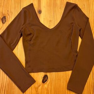 Align long sleeve (6) roasted brown.